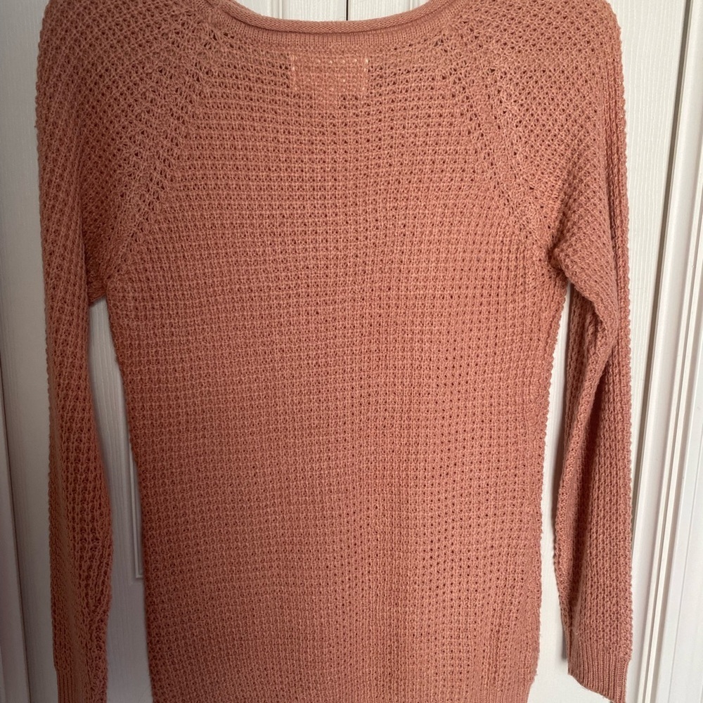 NEVER WORN pink crochet sweater